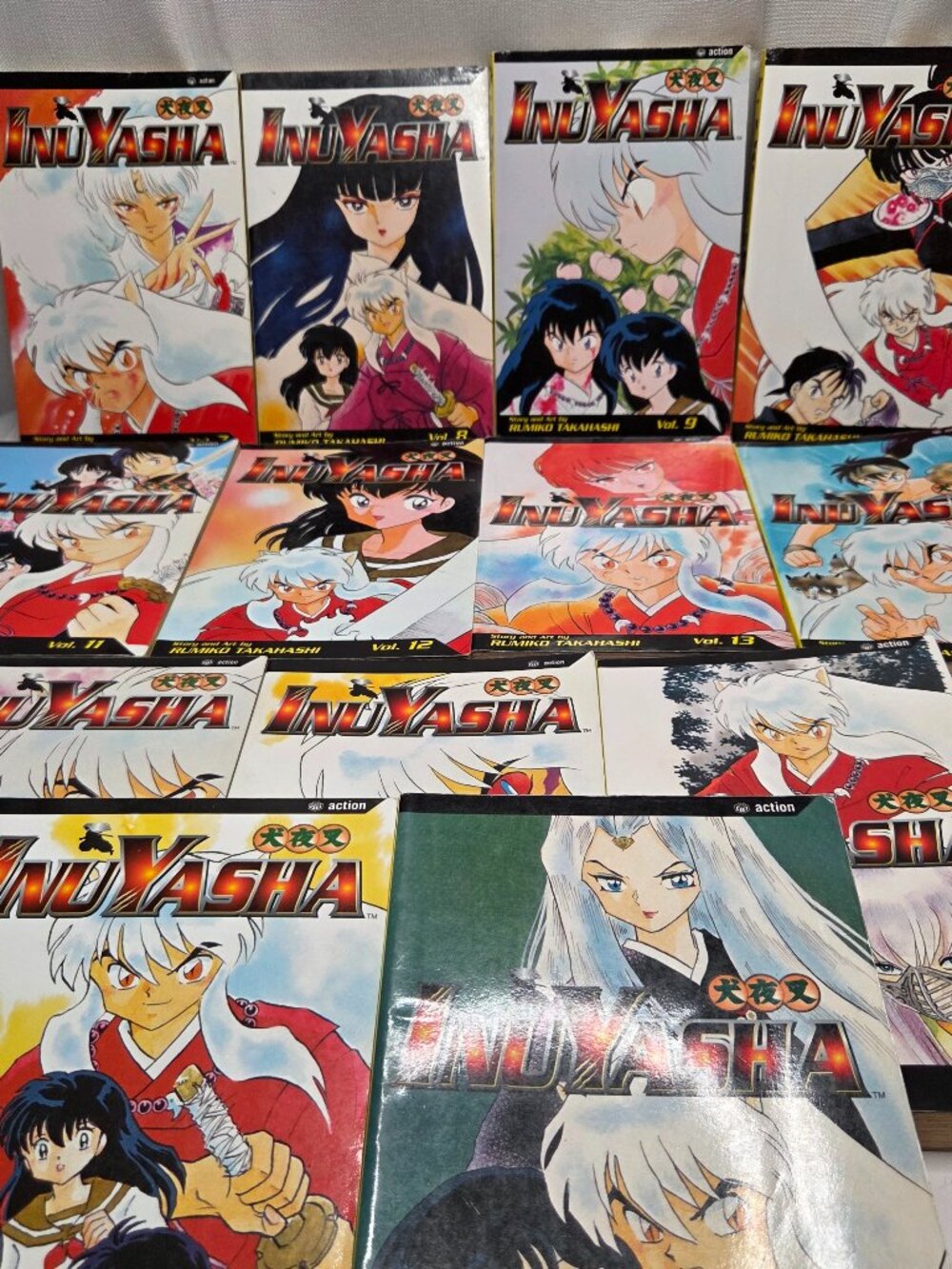 Inuyasha Manga Lot 13 Volumes Rumiko Takahashi Vol 7-17, 19, 20